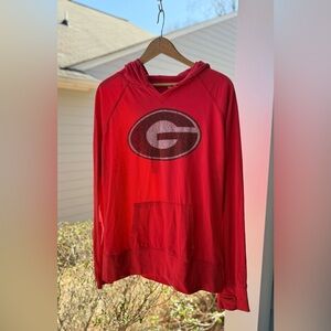 Three Square Georgia Bulldogs Red XL Sweatshirt Hoodie Football Fan Apparel